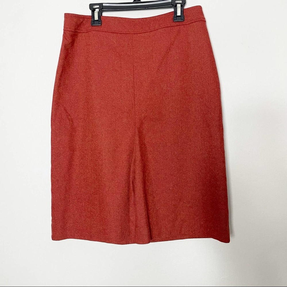 Loft Rust Wool Skirt